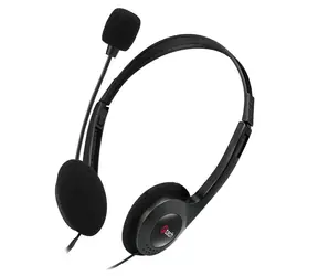 C-tech MHS-03E czarny / słuchawki z mikrofonem 