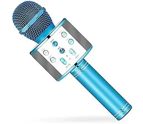 Zupełnie nowy - Mikrofon karaoke Eljet Globe niebieski / zupełnie nowy