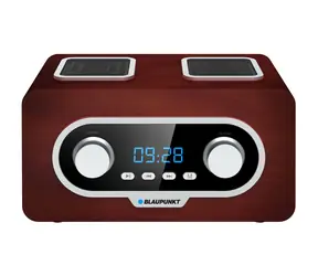 Blaupunkt PP 5.2BR brązowy / radio przenośne / FM / AUX / zegar / pilot / 3-4 godziny pracy 