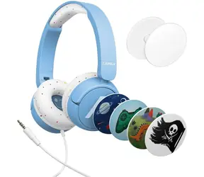 Lamax SoundKid1 Blue / słuchawki z mikrofonem / jack 3,5 mm / kabel 1,2 m