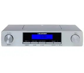 Blaupunkt KR12SL srebrny / radio kuchenne / wyświetlacz LED / budzik 
