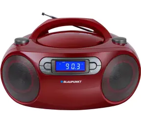 Blaupunkt BB18RD czerwony / Radiomagnetofon / FM/CD/MP3/USB/AUX / budzik / 2x 2W RMS