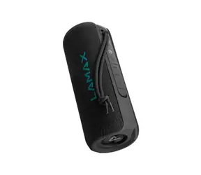 Lamax LightNote1 czarny / Głośnik Bluetooth / 30 W / 3600 mAh / BT 5.3 / AUX / microSD / USB / IPX6