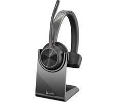 Poly Voyager 4310 USB-A czarny / Bezprzewodowy zestaw słuchawkowy / Mikrofon / USB-A