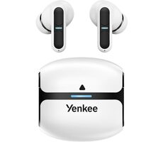YENKEE YHP 09BT WE TWS EVEPODS PRO białe / słuchawki bezprzewodowe / mikrofon / ENC / Bluetooth 5.3 