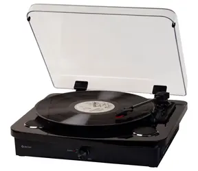 Denver VPL-230 czarny / Gramofon / BT / SD / podłączenie do PC przez USB / umożliwia nagrywanie płyt LP na PC