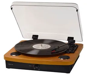 Denver VPL-230LW wzór drewna / Gramofon / BT / SD / połączenie z komputerem przez USB / umożliwia nagrywanie płyt LP na komputer