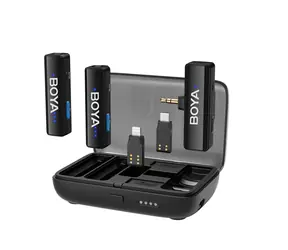 Boya BOYALINK V2.0 czarny / Mikrofon krawatowy / Lightning i USB-C
