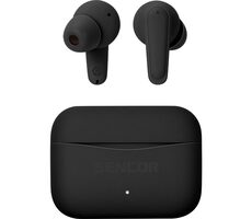 Sencor SEP GRIM czarny / Słuchawki bezprzewodowe / mikrofon / Bluetooth 5.3 / ANC / etui ładujące