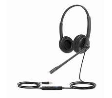 Yealink UH34 Dual (UC) / Zestaw słuchawkowy stereo / mikrofon / USB-A / do telefonów IP