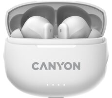 Canyon TWS-8 białe / słuchawki z mikrofonem / BT 5.3 / etui 470mAh