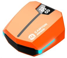 Canyon TWS Doublebee GTWS-2 pomarańczowe / słuchawki gamingowe z mikrofonem / BT 5.3