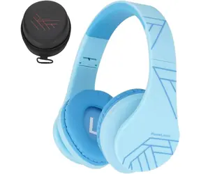 PowerLocus P2 Kids Blue / Bezprzewodowe słuchawki dla dzieci z mikrofonem / Bluetooth 5.3