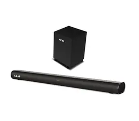 AKAI ASB 20CSW czarny / Soundbar 2.1 i subwoofer / 80 W / Bluetooth / USB / HDMI / AUX 