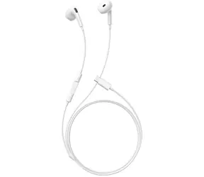 Baseus Encok CZ19 białe / słuchawki z mikrofonem / przycisk sterujący / USB-C / 1,1 m