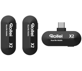Rollei Hear:Me Mobile X2 / mikrofon krawatowy (2x nadajnik + 1x odbiornik) / USB-C