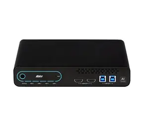 Skrzynka multimedialna Aver / 4K 60 fps / 3x wejście HDMI / 2x wyjście HDMI / 3x USB 2.0 typu A / 2x USB 3.0 B / RJ-45 / PoE+