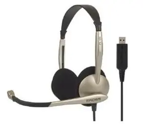 Rozpakowane - Koss CS100 USB / słuchawki z mikrofonem / bez kodu / złote / rozpakowane