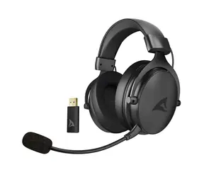 Sharkoon Skiller SGH40W czarne / słuchawki bezprzewodowe / mikrofon / 2,4 GHz / USB-C 