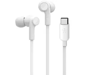 Słuchawki Belkin SOUNDFORM z mikrofonem białe / USB-C / IPX5 