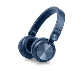 Rozpakowano - Muse M-276BTB niebieski / Słuchawki bezprzewodowe / mikrofon / Bluetooth i gniazdo 3,5 mm / rozpakowano