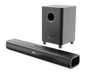 Majority Naga 60 PLUS czarny / soundbar 2.1 / 120 W / Bluetooth 5.0 / USB / AUX / RCA / wejście optyczne