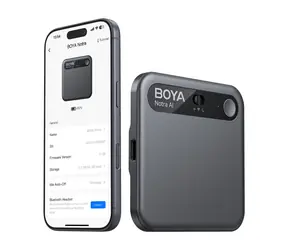 Boya Notra czarny / Dyktafon z tłumaczem AI / 64 GB / 24 godz. / BT / Wi-Fi / USB-C