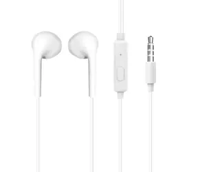 Słuchawki douszne przewodowe Dudao X10S białe / z mikrofonem / mini jack 3,5 mm / kabel 1,15 m