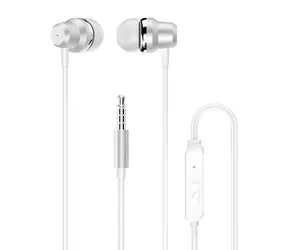 Słuchawki douszne przewodowe Dudao X10 PRO białe / z mikrofonem / mini jack 3,5 mm / kabel 1,2 m
