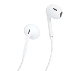 Słuchawki douszne przewodowe Dudao X14 PRO białe / z mikrofonem / mini jack 3,5 mm / kabel 1,2 m