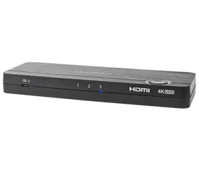 Przełącznik KVM Nedis VCON6430AT / USB-C + 2x wejście HDMI na 4X USB A + 1x wyjście HDMI / 4K@60Hz / 18 Gb/s