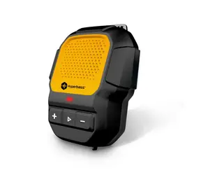 Connect IT Hyperbass ClipBEAT czarno-żółty / Głośnik bezprzewodowy z klipsem / 2 W / Bluetooth 5.3 / 8 godzin pracy na baterii / IPX7