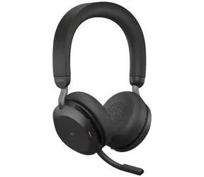 Rozpakowano - JABRA Evolve2 75 MS USB-C czarny/słuchawki bezprzewodowe/mikrofon/ANC/USB-C (ładowanie)/adapter USB + Bluetooth / rozpakowano