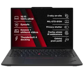 Lenovo ThinkPad X13 Gen6 czarny / 13,3" WUXGA / AMD RYZEN AI 5 PRO 340 2,0 GHz / 16 GB / 512 GB SSD / AMD Radeon 840M / W11P