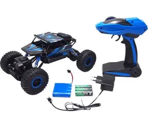 AMEWI Conqueror 4WD Rock Crawler Niebieski / Samochód RC / 1:18 / Pilot / 2,4 GHz / NiMH 700 mAh 4,8 V