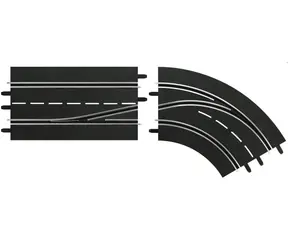 Carrera 30364 D132 | D124 - Wjeżdżanie w zakręt - prawy zewnętrzny