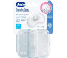 Chicco ochraniacze na sutki SkinToSkin / silikon / rozm. SM / 2 szt