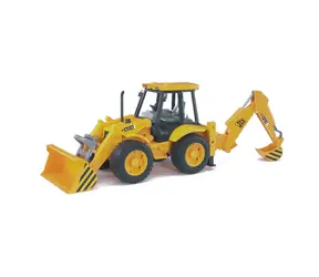 Ciągnik Bruder 02428 JCB 4CX z ładowaczem czołowym i łyżką / 1:16 / od 3 lat