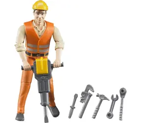 Bruder 60020 Figurka pracownika budowlanego / Rozmiar 10,7 cm / od 3 lat