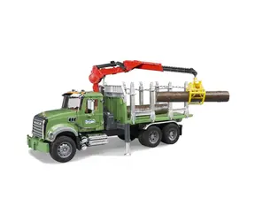 Bruder 02824 Ciężarówka z transportem drewna + 3 kłody / 1:16 / od 4 lat