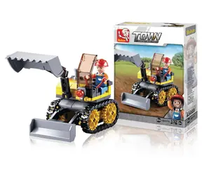 Sluban Town Builders M38-B0377C Mała koparka gąsienicowa / kompatybilna z Lego / Liczba figurek|sztuk: 1|91 / od 6 lat
