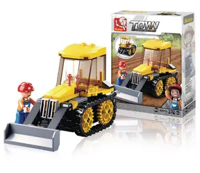 Sluban Town Builders M38-B0377D Mały spychacz / Kompatybilny z Lego / Liczba figurek|sztuk: 1|132 / od 6 lat