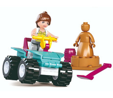 Sluban Girls Dream Holidays M38-B0599 Beach ATV / Lego - kompatybilny / Liczba figurek|części: 1|54 / od 6 lat