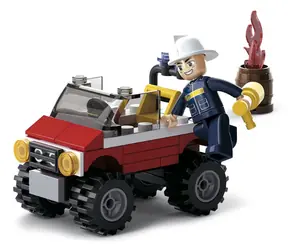 Sluban Firefighters M38-B0621 Jeep / Lego - kompatybilny / Ilość figurek|części: 1|58 / od 6 lat