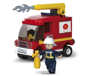 Sluban Strażacy M38-B0622C Mały wóz strażacki / Lego - kompatybilne / Liczba figurek|elementów: 1|76 / od 6 lat