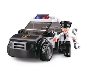 Sluban Police M38-B0638D Samochód patrolowy / Lego - kompatybilny / Ilość figurek|sztuk: 1|88 / od 6 lat