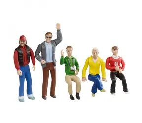 Carrera 21127 EVO | D132 | D124 - Figurki - Widzowie (2 stojące i 3 siedzące)