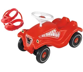 Big Bobby Car Classic czerwony + buciki ochronne / bramkarz dziecięcy / nośność 50 kg / od 1 roku
