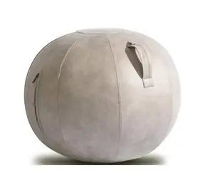 Piłka Eljet Vitaljet Design - skóra PU szara / piłka balansowa / 60-65 cm