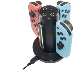 READY 2 GAMING Stacja ładująca Nintendo Switch 4 w 1, czarna